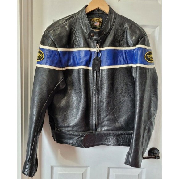 Vintage Vanson Track jacket , Boston,Mass, Blue-stripe ,Authentic , Retro .. - Picture 4 of 4